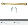 khtumeware 10 Pack 5 Inch(128mm) Polished Brass Cabinet Pulls Unlacquered