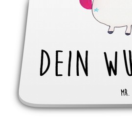 Mr. & Mrs. Panda 10er Set Personalisiertes Untersetzer Set Einhorn Mitteilung - Personalisierte Geschenke, Unicorn, Geschenk, Einhorn Deko,