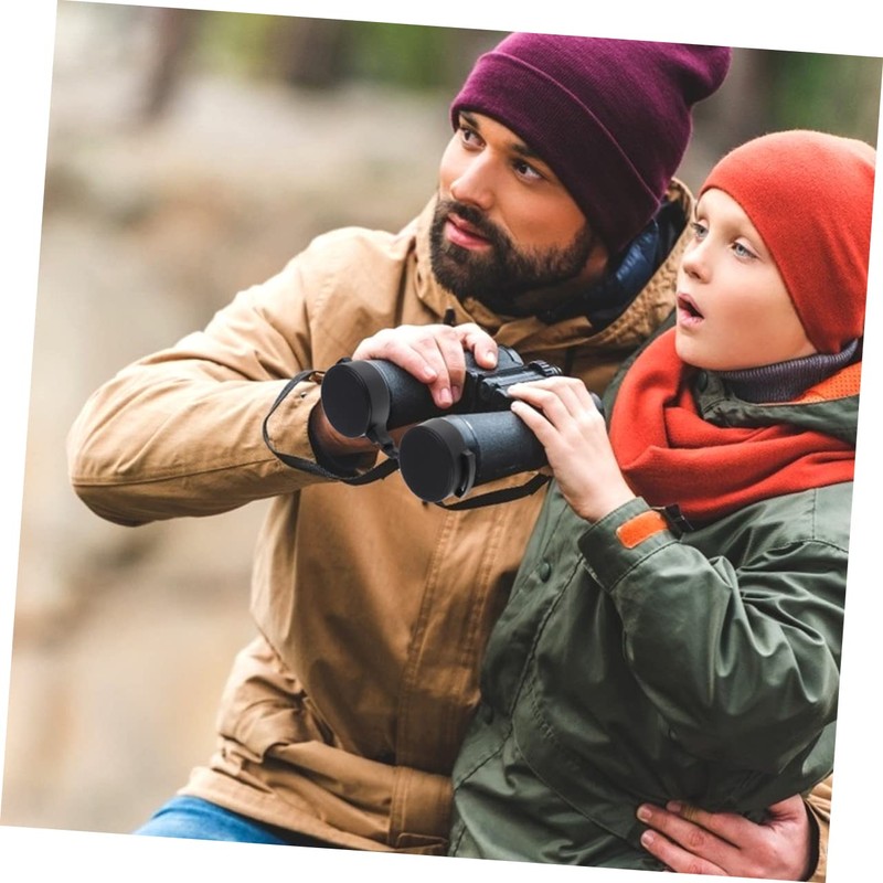 Gatuida 1set Rubber Objective Lens Caps and Scratch Binocular Lens