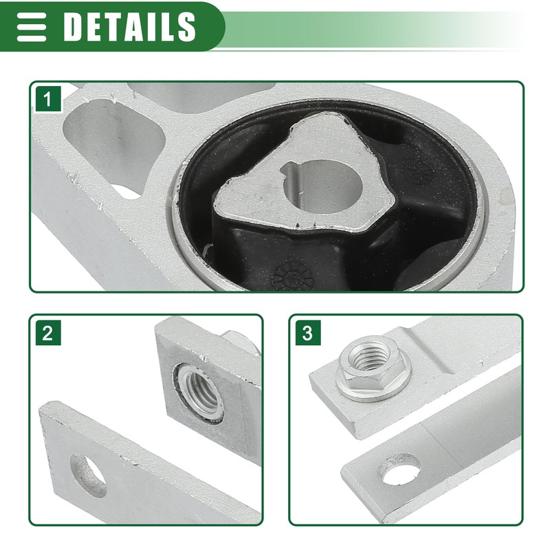 Motoforti Engine Motor Mount, Transmission Mount, for Jeep Compass 2.4L
