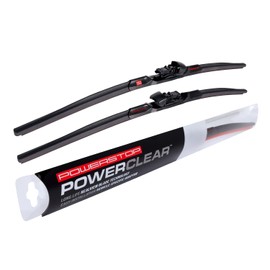 PowerClear by PowerStop PCK-2624-2 Front 26" + 24" Windshield Wiper Blade Set of 2 Pinch Tab For Toyota Tundra, Freightliner Sprinter 2500/3500/3500 XD [Model Specific]
