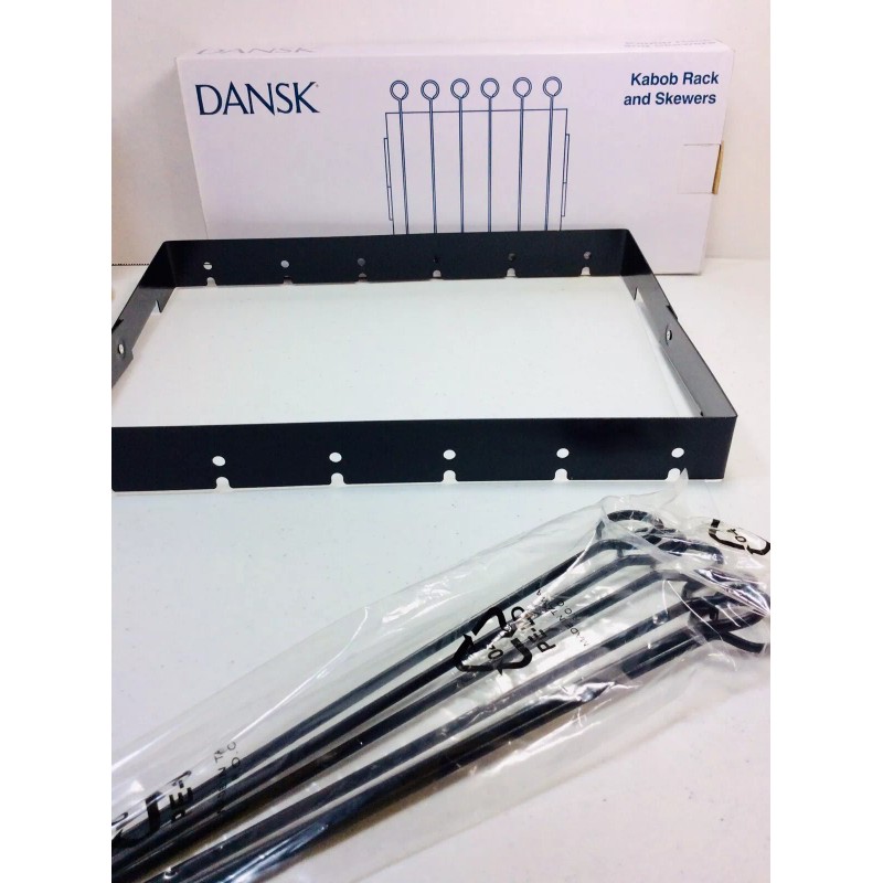 Dansk Kabob Folding Rack With Six 14” Long Skewers For
