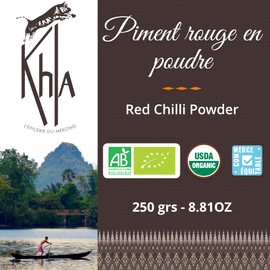 Khla - Organic Chili Powder - Bag 250g - Intensity 5 of 10 Scoville Scale