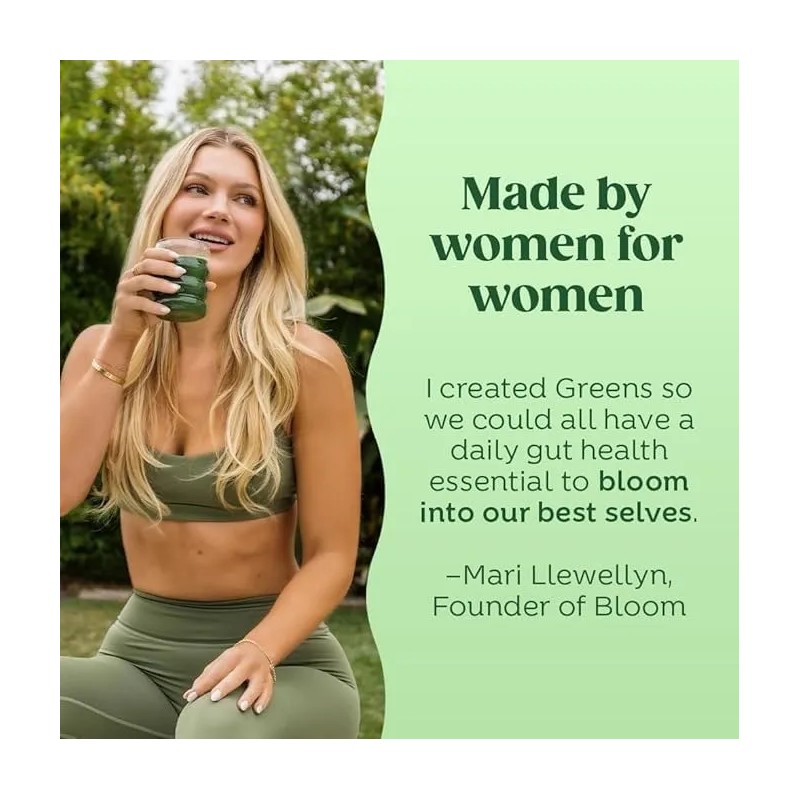 Suplemento En Polvo Bloom Greens & Superfoods Sabor Mango