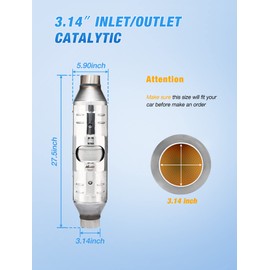 Nilight Catalytic Converter for Ford F250 F350 Super Duty 6.8L & 5.4L 2000 2001 2002 2003 2004 2005 2006 2007,Custom Fit Cat (EPA Standard)