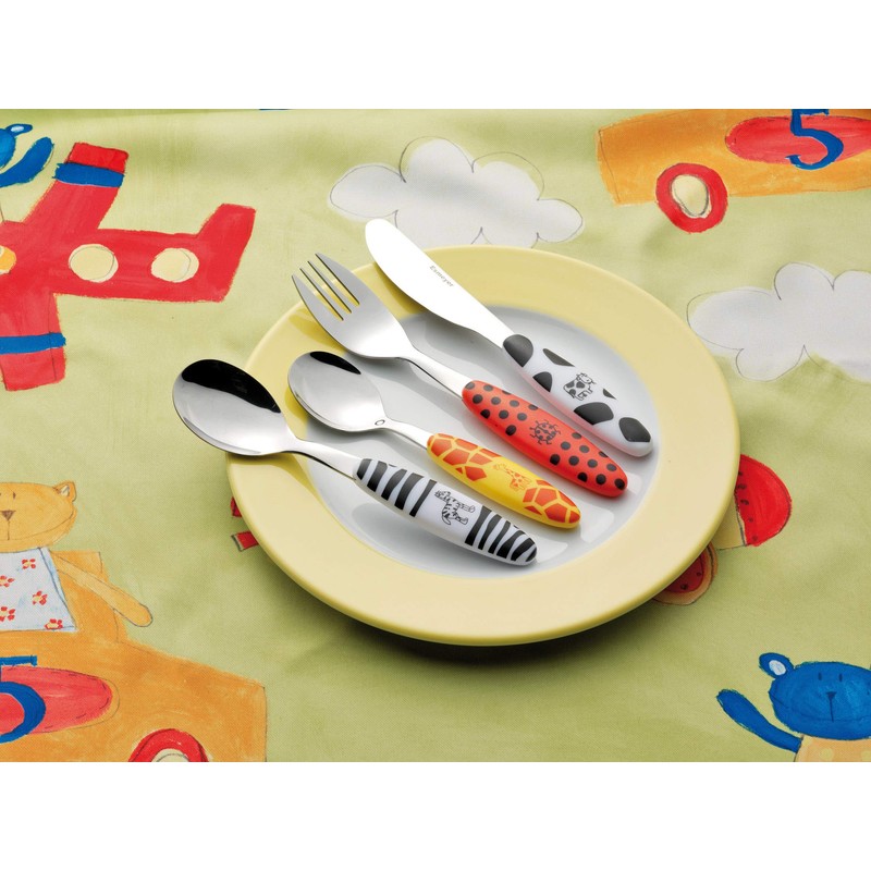 Esmeyer Safari 199-351 4-Piece Cutlery Set for Children Stainless Steel