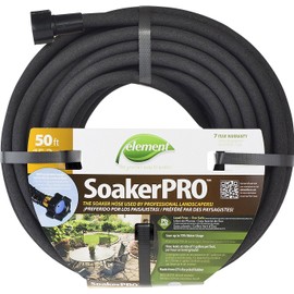 Swan Products Element CELSP38050 SoakerPro Landscaping Soaker Hose 50 ft, 3/8" diameter, Black