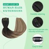 SURNEL Clip-In Remy Real Hair Extensions, 20 Inches / 50