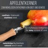 Schwertkrone Apple Corer Stainless Steel Made in Germany Beech