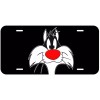 Sylvester Black Aluminum Novelty Auto License Plate