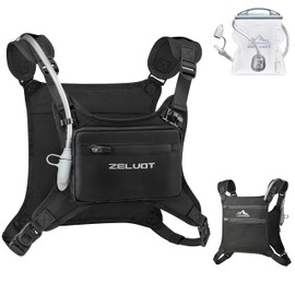 Zelvot Running Vest with 1L Water Bladder, Chest Pack for Men Women