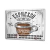 Service Coffee Espresso Magnetic Metal Wall Calendar