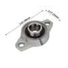 CNBTR 20mm Inner Dia Sliver Zinc Alloy Miniature Flange Block
