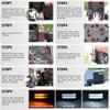 NJSBYL For Sierra & Silverado Amber LED Side Mirror Turn