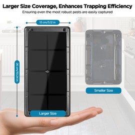 Glue Traps for Mice 12 Pack, Mouse Rat Taps, Extra Strength, Pre-Baited Adhesive Sticky Boards, Heavy Duty Glue Traps for Snake, Lizard, Insect, Safe Home Pest Control