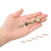 sourcing map 12x7mm Screw Back Rivets Hollow Round Head Leather