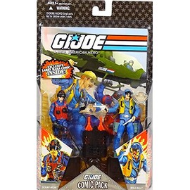 G.I. JOE Hasbro 25th Anniversary 3 3/4" Wave 6 Action Figures Comic Book 2-Pack Scrap Iron and Wild Bill