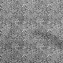 oneOone Velvet Black Fabric Animal Skin Sewing Fabric by The Meter Printed DIY Clothing Sewing Supplies 58 Inch Wide