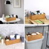 Hipiwe Seagrass Storage Basket with 3 Section, Hand-Woven Wicker Bathroom