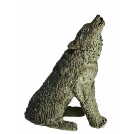 Mamejo Nature 3- 2.5" Mini Howling Wolf Realistic Rubber Model Replica Mamejo Nature AAA Brand