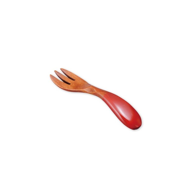 J-kitchens Wooden Kids Fork Red Children Age 3~3x11.5cm