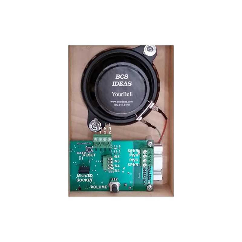 MP3 Door Chime, Programmable DoorBell, Unfinished MDF To Be Painted.