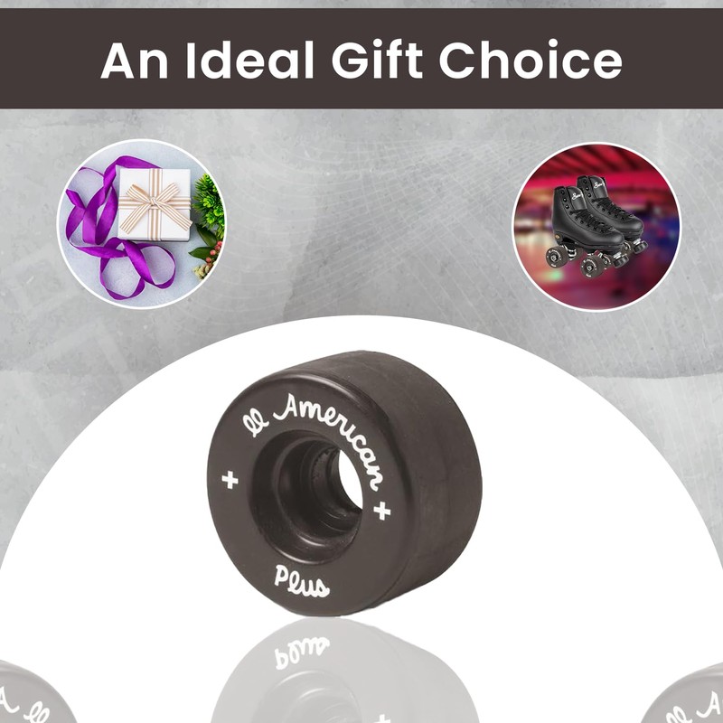 Sure-Grip All American Plus Indoor Black Wheels - Made of