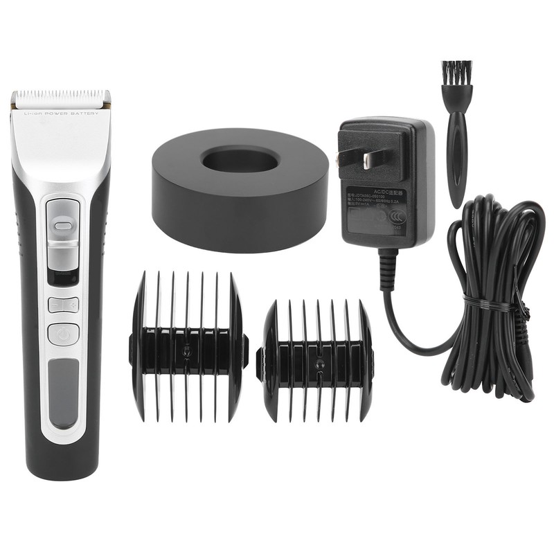 Men Electric Hair Clipper Cutter LCD Display Guide Combs Hair