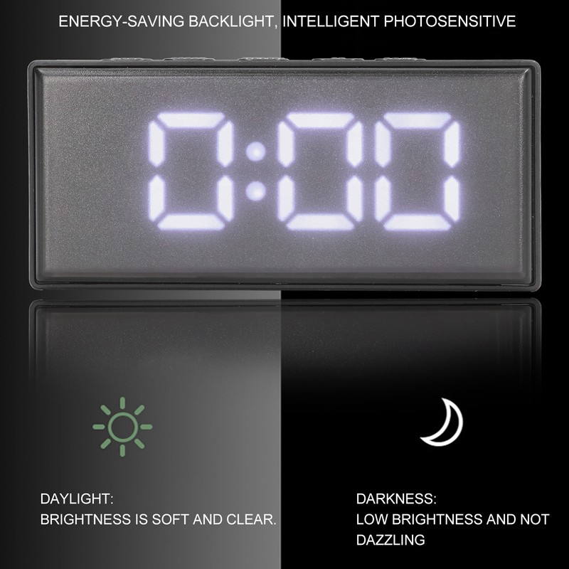 Digital Clock Energy Saving Backlight LED Mirror Digital Display Electronic
