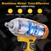 Mowis Cordless Impact Wrench 700Nm Brushless 1/2 inch Impact Wrench,