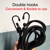 BuxiuGK Pack of 2 Luggage Straps with Hooks, 2 m,