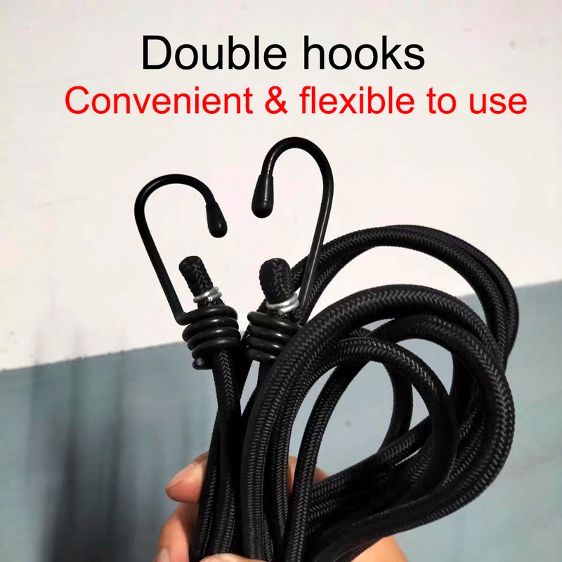 BuxiuGK Pack of 2 Luggage Straps with Hooks, 2 m,