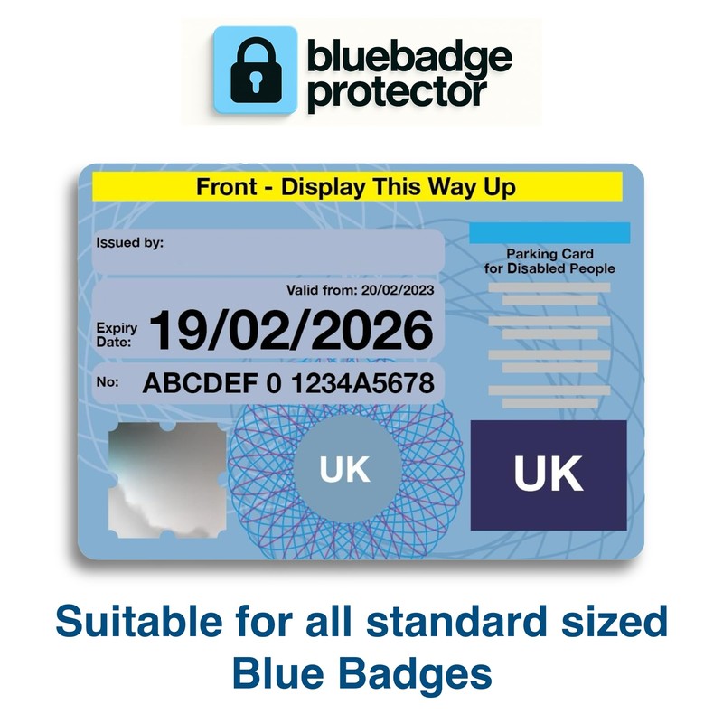 Disabled Anti Theft Blue Badge Holder Lock Security Device for