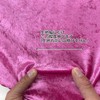 Crushed Velour Fabric, 19.7 inches (50 cm) Units, Champagne/004