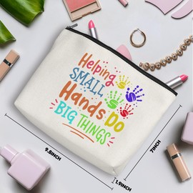 Physical Therapy Gifts Physical Therapist Gifts Makeup Bag Occupational Therapy Gifts Motivational Office Cosmetic Bag for Women Coworker Physical Therapist Her Birthday Appreciation Gifts