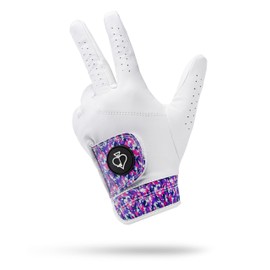 Pins & Aces - Vivid Camo Golf Glove Design - Premium AAA Cabretta Leather, Long-Lasting Durable Tour Glove for Men or Women - Premium Leather Golf Glove Left & Right Hand (X-Large, Left)