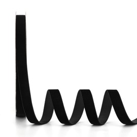 Ewaymado Black Velvet Ribbon 5/8 Inch x 20Yd,Great for Gift Wrapping,Hair Bows,Christmas,Wedding Party Decoration(5/8" Black)