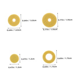 Kisangel 1 Set Flute Felt Washers Replacement Key Gaskets for Flute Maintenance Soft Durable Felt Pads for Comfortable Playing Experience Easy Installation for All Skill Levels for Precise