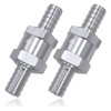 Gasea 2pcs 10mm 3/8'' One Way Aluminium Alloy Fuel Non