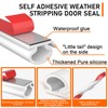23ft Weather Stripping Door Seal Strip,Self-Adhesive Door Weather Stripping Seal