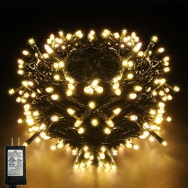 EKway String Lights,100 FT 300 LED Christmas String Lights Outdoor/Indoor,Fairy Lights with 8 Modes,Plug in Christmas Lights Waterproof for Trees Garden Patio Xmas Wedding Party(Warm White)