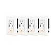 Outlet with Built in Light and USB C,Nineleaf 4PK 15Amp