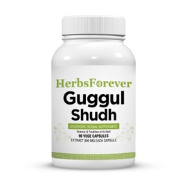 Herbsforever Shudha Guggul Capsules – Commiphora mukul – 90 Vege Capsules – 800 Mg Each