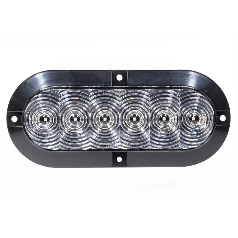 TecNiq T66-RCSP-1, 6 Inch Oval STT, Surface Mount, Clear Lens,