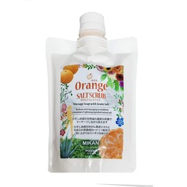 Futaba Chemicals Aloe Salt Mandarin Orange Salt Scrub, 16.9 oz (455 g), Orange Aloe Ecio Series