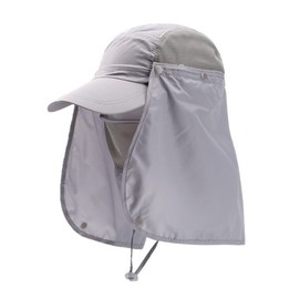 Wide Brim Sun Hat with Detachable Face Neck Flap Fisherman Hat with String Outdoor UPF 50+ Sun Protection Hat Quick Dry Fishing Hats for Men Women Sun Baseball Cap Bucket Hat for Camping Hiking Travel