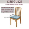 Kozuoan Dining Chair Covers, PU Waterproof Removable Dining Chair Covers,