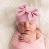 Newborn Baby Hats and Mittens Set Infant Bow Beanie Cap