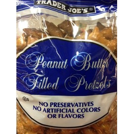 4 x 16oz Trader Joe's Peanut Butter Filled Pretzels (4 Pounds Total) No Preservatives No Artificial Colors or Flavors