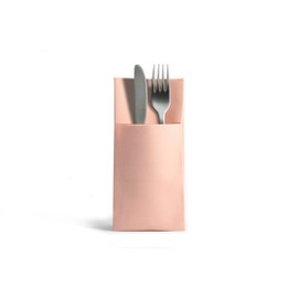 Alvotex CHIC Airlaid 50 Cutlery Napkins, Cutlery Pockets, Fabric-Like, Disposable Napkin, 39 x 40 cm, Pink